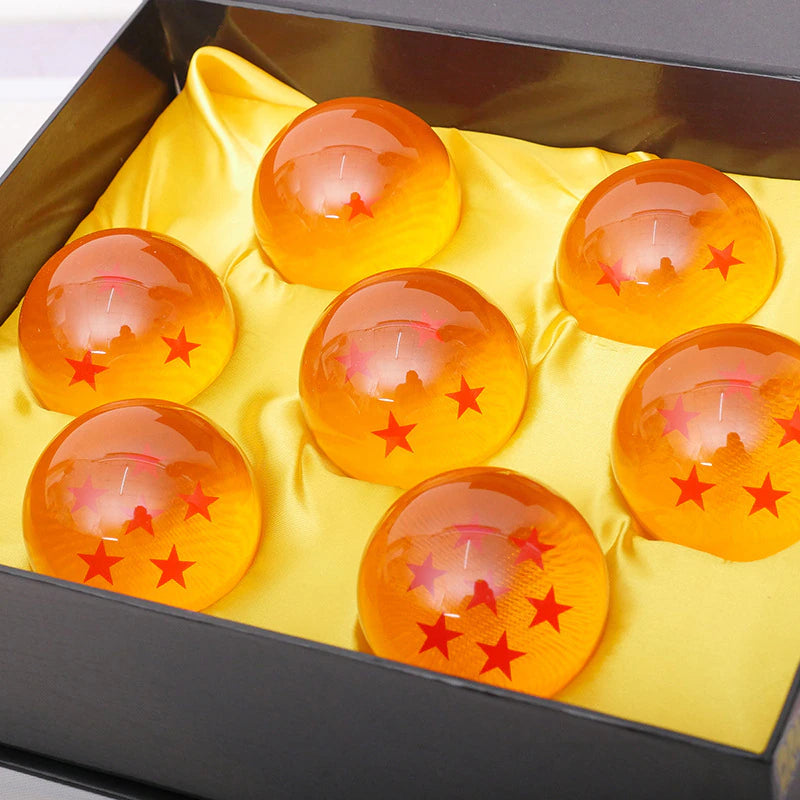 Dragon Ball 7 Stars Crystal Ball All Size 3.5-7.6 Cm Resin Sphere Model Christmas Kid Children Present Ornament Gift Accessories